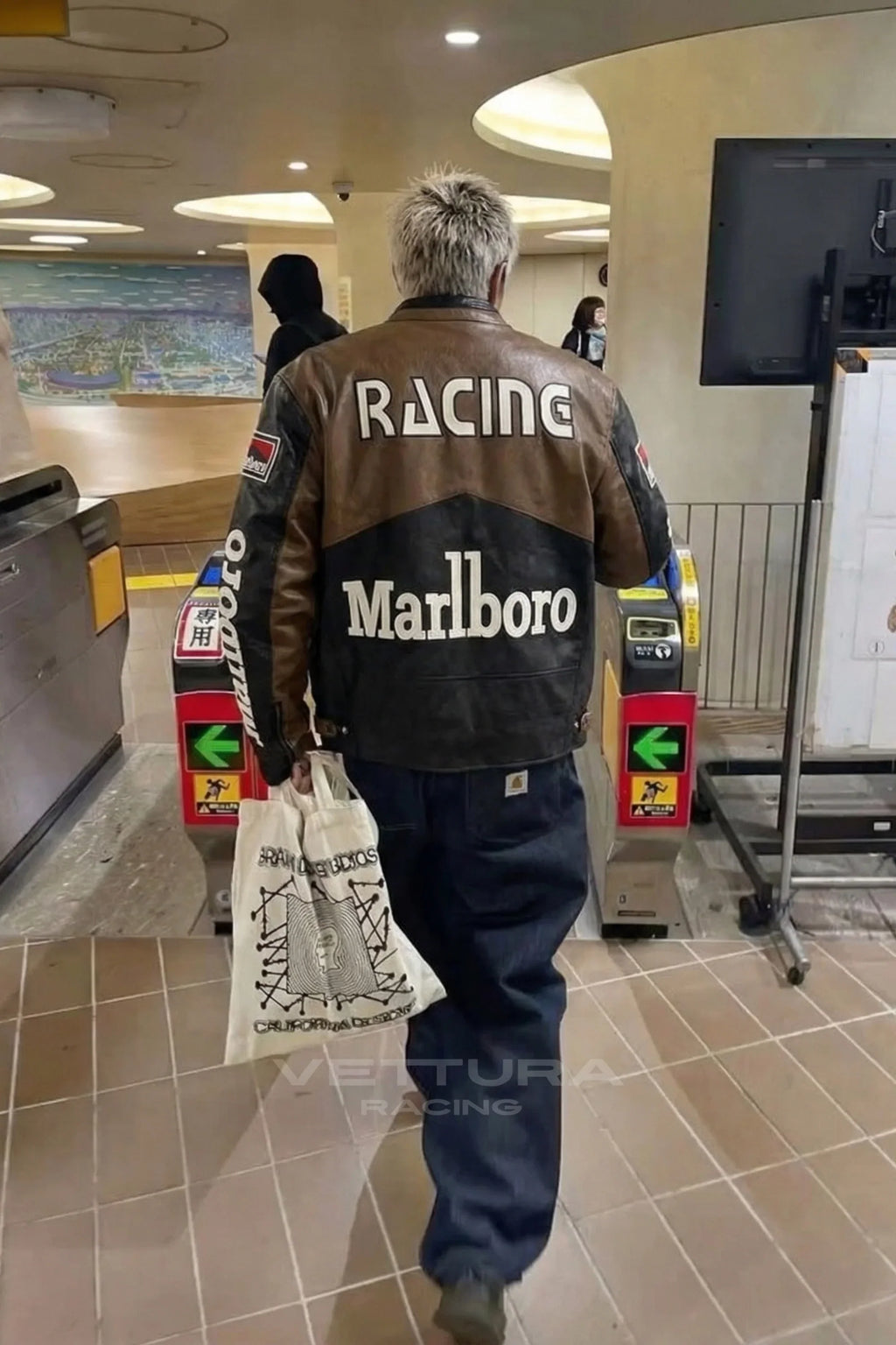 Marlboro Racing Leather Jacket - Brown Edition – Ready to Ship