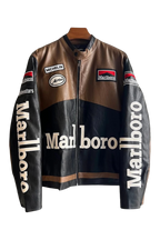 Marlboro Racing Leather Jacket - Brown Edition