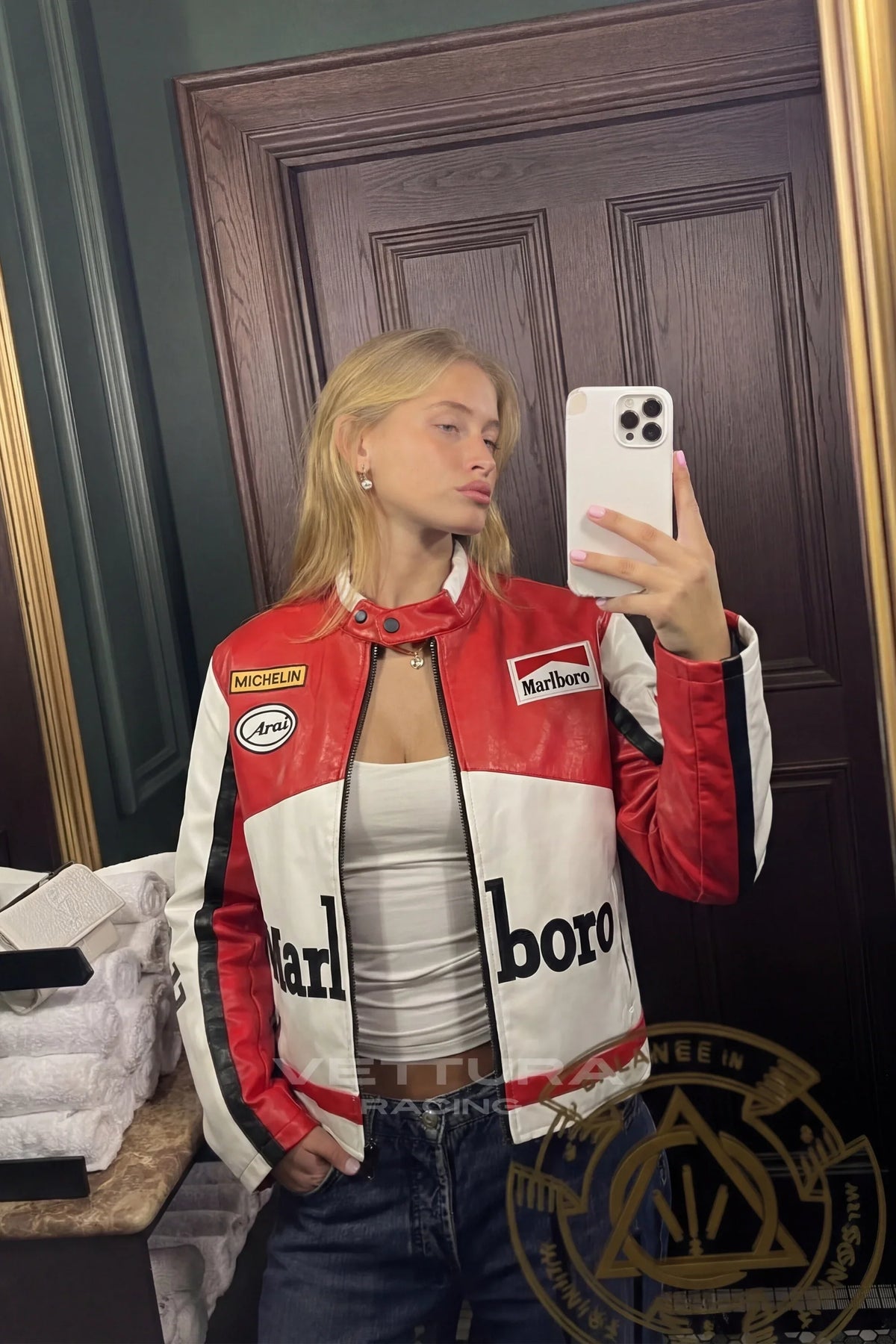 Marlboro Racing Leather Jacket - Classic Edition