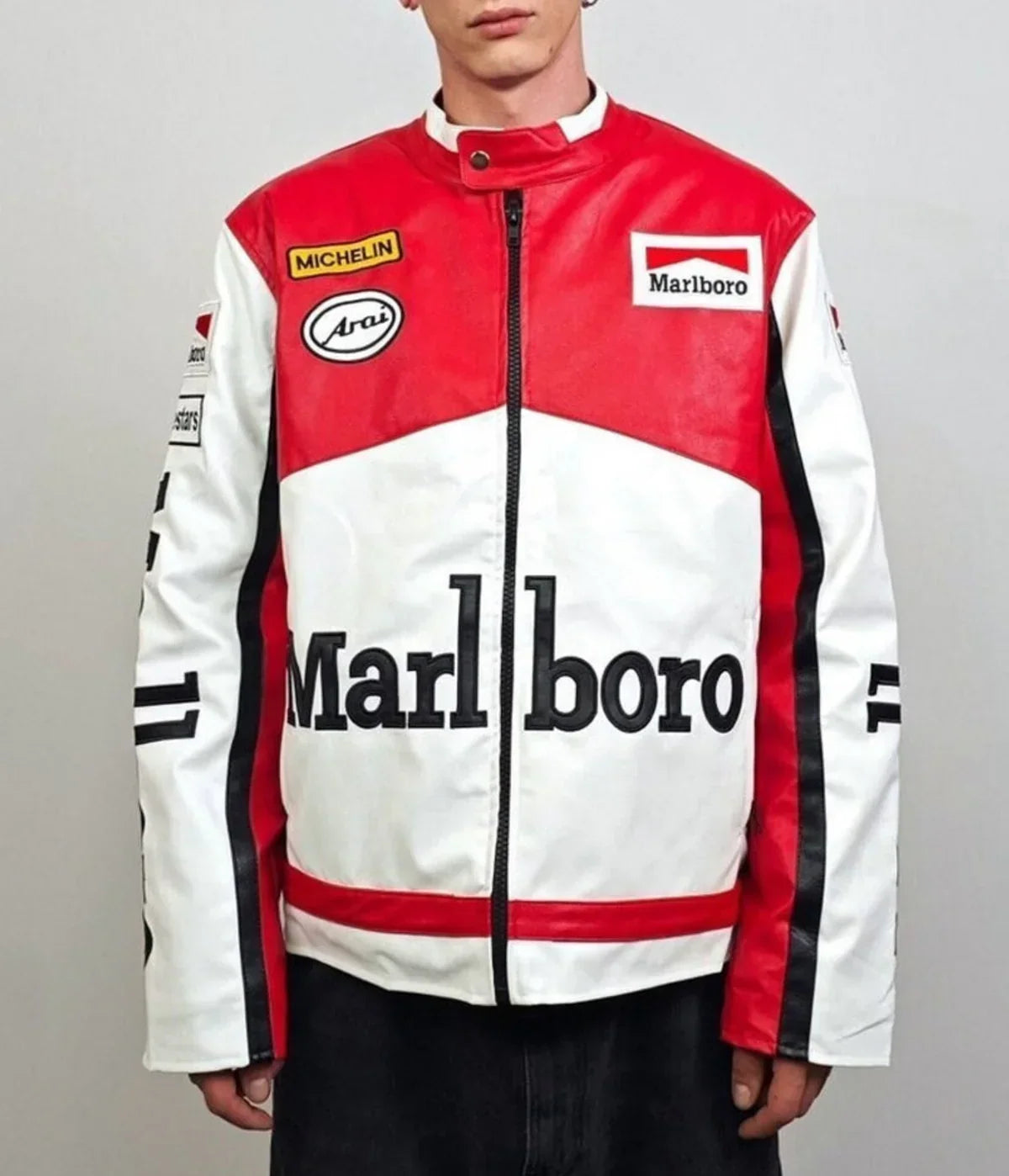 Marlboro F1 Racing Premium Leather Jacket – Vintage Motorsport Edition