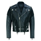 Marlon Brando Fringed Tassel Biker Leather Jacket
