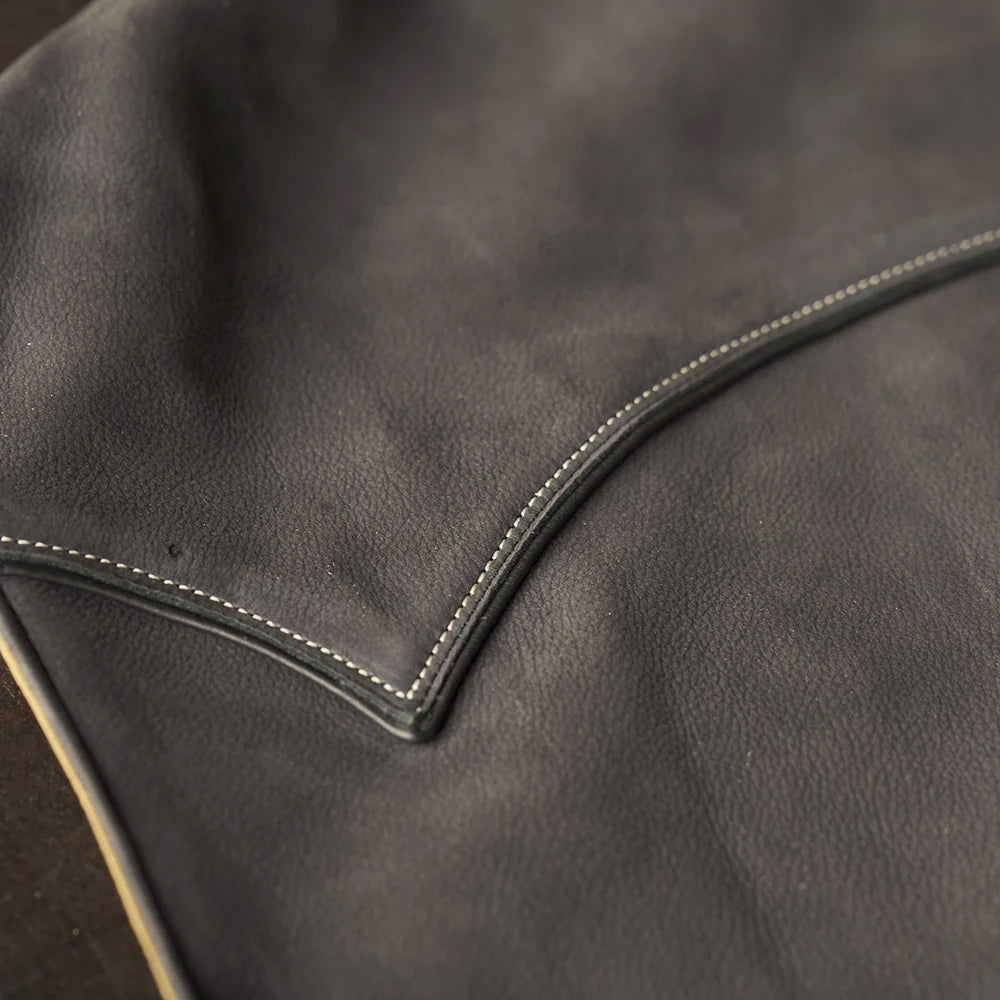 Men’s Charcoal Nubuck Cowboy Vest