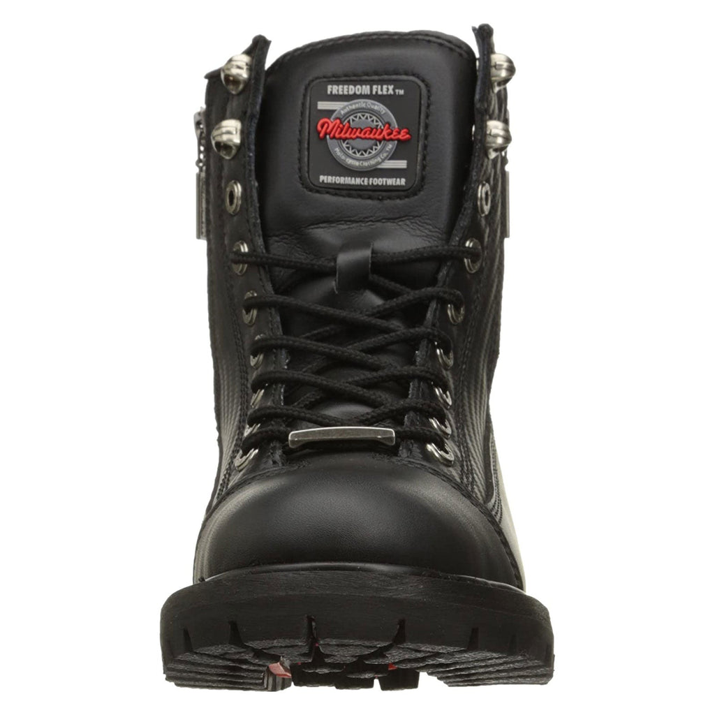 MMCC Women's Accelator Black Leather Motorcycle Boots - MB208