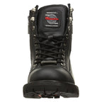 MMCC Women's Accelator Black Leather Motorcycle Boots - MB208
