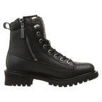 MMCC Women's Accelator Black Leather Motorcycle Boots - MB208