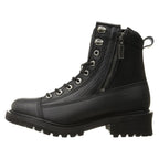 MMCC Women's Accelator Black Leather Motorcycle Boots - MB208
