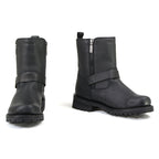 MMCC MB407 Men's Afterburner Black Leather Biker Boots - Riding Footwear