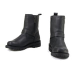 MMCC MB407 Men's Afterburner Black Leather Biker Boots - Riding Footwear