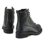MMCC MB408 Men's Accelerator Black Leather Biker Boots - Riding Footwear