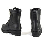 MMCC Men's Trooper Black Leather Motorcycle Boots - MB416