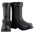 Milwaukee Leather Men's Axle Classic Black 11-Inch Engineer Motorcycle Leather Boots MBM9020