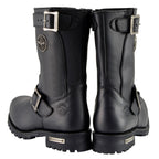 Milwaukee Leather Men's Axle Classic Black 11-Inch Engineer Motorcycle Leather Boots MBM9020