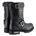 Milwaukee Leather Men's Axle Classic Black 11-Inch Engineer Motorcycle Leather Boots MBM9020