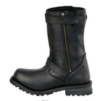 Milwaukee Leather Men's Axle Classic Black 11-Inch Engineer Motorcycle Leather Boots MBM9020