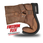 Milwaukee Leather Men's Copper Ridge Brown Suede Motorcycle Harness Boots - MBM9053