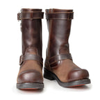 Milwaukee Leather Men's Copper Forge Dark Brown Engineer Motorcycle Boots w/ Flex Toe - MBM9058