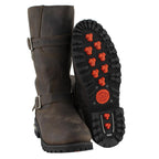 Milwaukee Leather MBM9063 Men's Classic Distressed Brown Leather Motorcycle Engineer Riding Biker Boots
