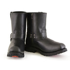 Milwaukee Leather Men's Outback Harness Motorcycle Boots - Full Grain Leather Riding Boots - MBM9068