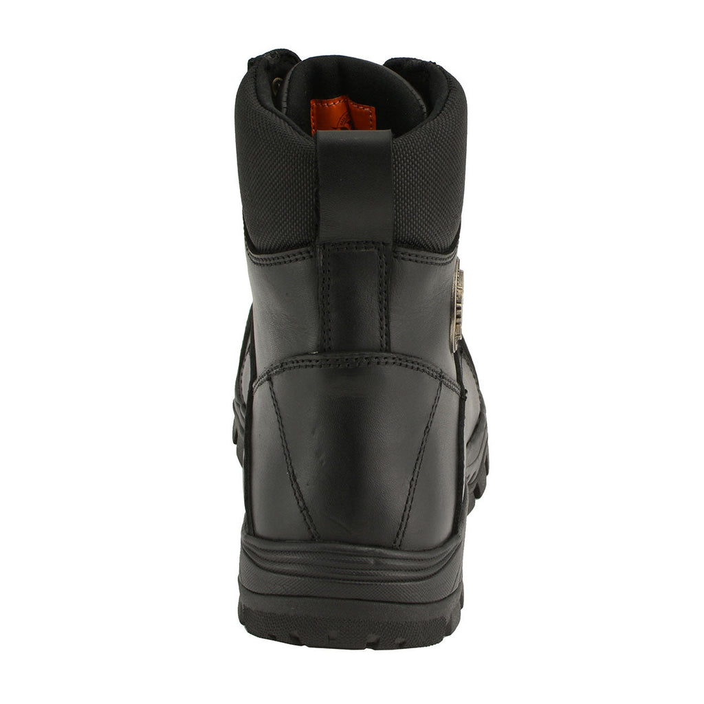 Milwaukee Leather MBM9081 Men’s Black Leather Military and Tactical Style Biker Riding Boots