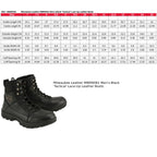 Milwaukee Leather MBM9081 Men’s Black Leather Military and Tactical Style Biker Riding Boots