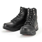 Milwaukee Leather MBM9081 Men’s Black Leather Military and Tactical Style Biker Riding Boots