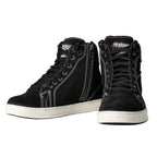 Milwaukee Leather Men's Roadstitch Black Suede Reinforced Street Riding Shoes w/ White Stitching - MBM9107
