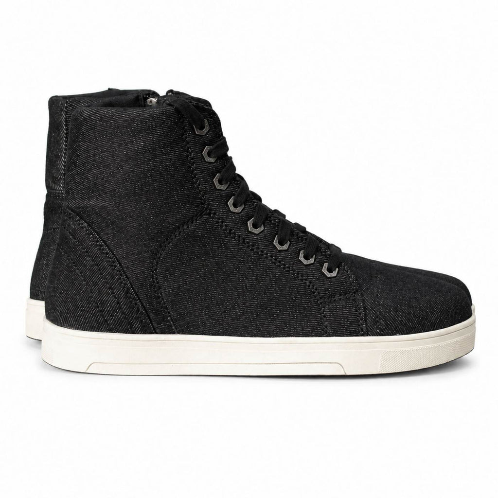 Milwaukee Leather Men's Threadshift Black Canvas Reinforced Street Riding Shoes - MBM9108
