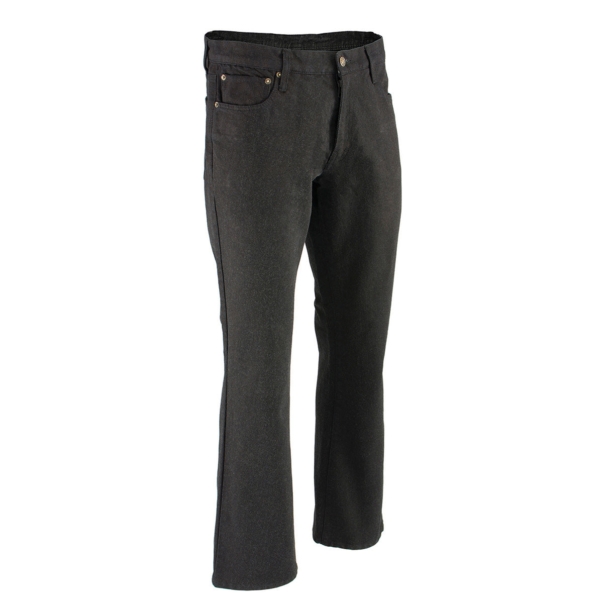 Milwaukee Leather MDM5005 Men's Black 5 Pocket Tear Resistant Motorcycle Denim Jeans Infused w/ Aramid Fibers
