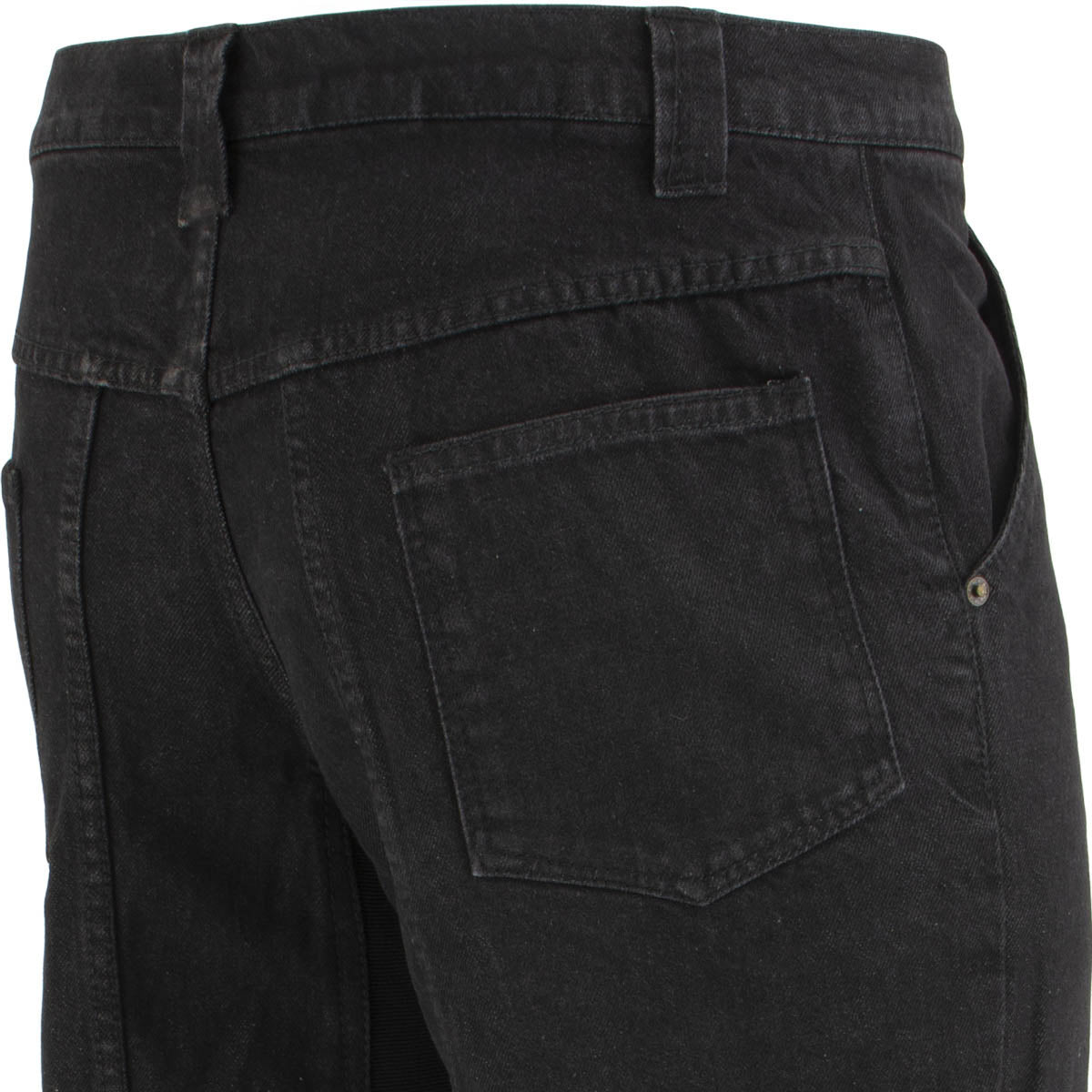 Milwaukee Leather Men's Armored Classic Fit Black Denim Motorcycle Racing Style Pants - MDM5014