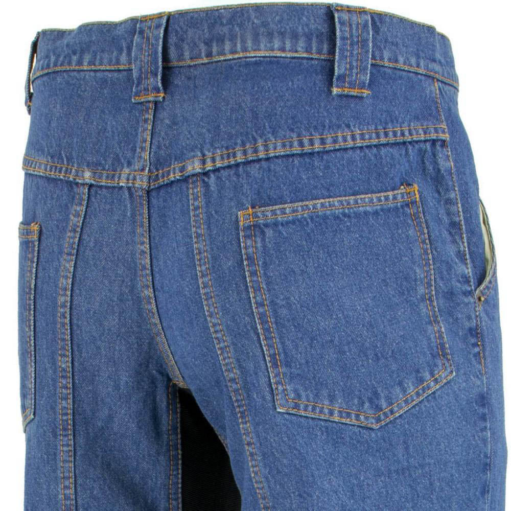 Milwaukee Leather Men's Armored Classic Fit Blue Denim Motorcycle Racing Style Pants - MDM5015