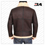 B3 Bomber Aviator Shearling Leather Jacket