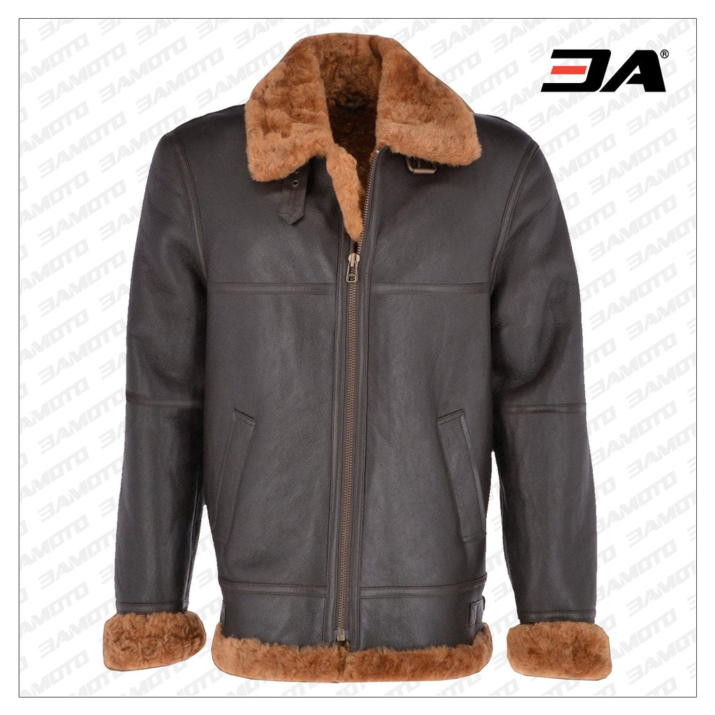 Traditional RAF Shearling Jacket For Men