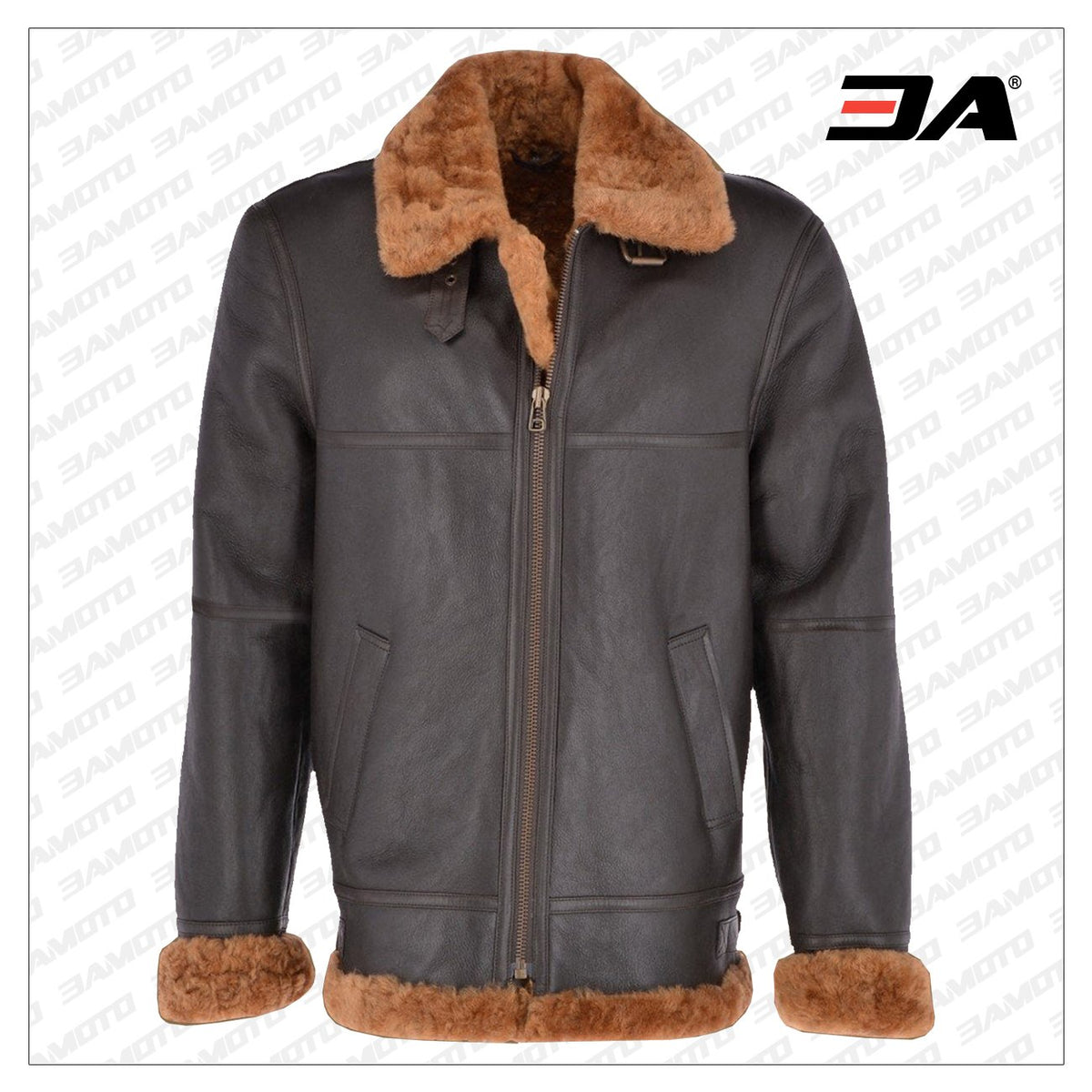 Traditional RAF Shearling Jacket For Men