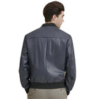 Men’s Leather Bomber Jacket