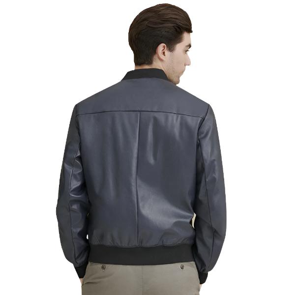 Men’s Leather Bomber Jacket