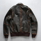 Men's Washed Goatskin Tea-Core A-2 Aviator Flight Jacket