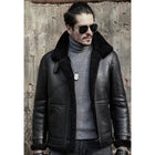 Men’s Black B3 Shearling Flight Aviator Jacket