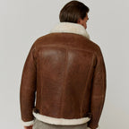 Men's RAF B3 Shearling Aviator Jacket – Weathered Antique Brown