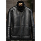 Men’s Black B3 Shearling Flight Aviator Jacket