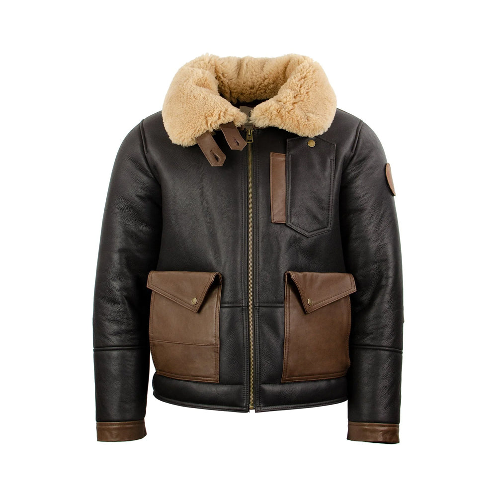Men’s Black B3 Shearling Bomber Jacket