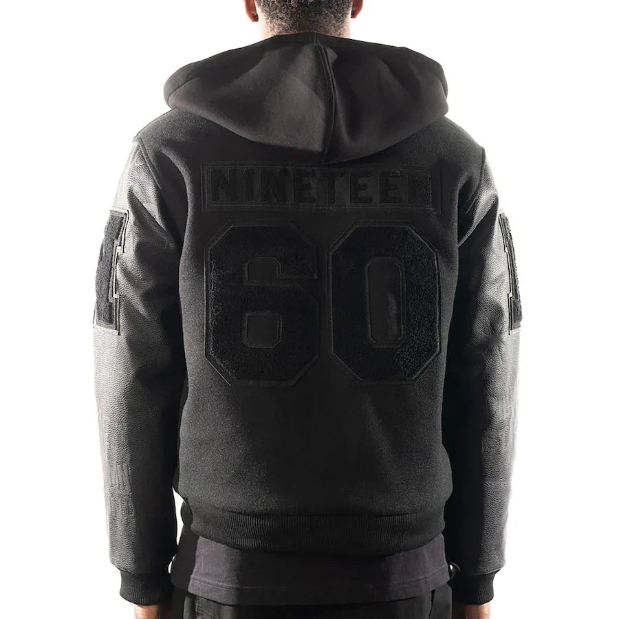 Vintage 1960 Las Vegas Raiders Hooded Bomber Jacket