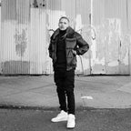 Double Goose Black Leather Country Down Jacket