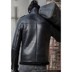 Men’s Black B3 Shearling Flight Aviator Jacket