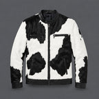 Men’s Hair-On Cowhide Cafe Racer Jacket
