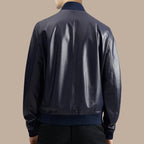 Mens Oxford Blue Bomber Jacket