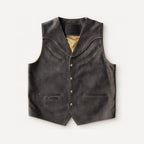 Men’s Charcoal Nubuck Cowboy Vest