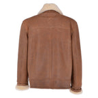 Men's Classic Chestnut RAF Shearling Flying Leather Jacket