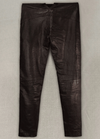 Men's Black Leather Pant