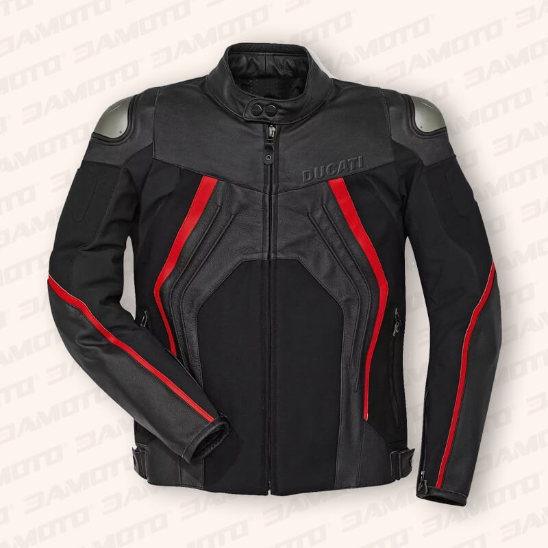 Men's Ducati Racing Leather Motorcycle Jacket