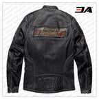 Men’s Harley Davidson Astor Patches Distressed Leather Jacket